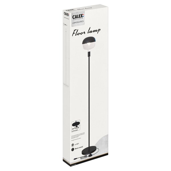 Calex Calex Vloerlamp - E27 Fitting - Zwart