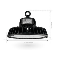 Ledvion LED High Bay 100W - Philips Driver - 120° - 175lm/W - 6500K - IP65 - Dimbaar - 5 Jaar Garantie