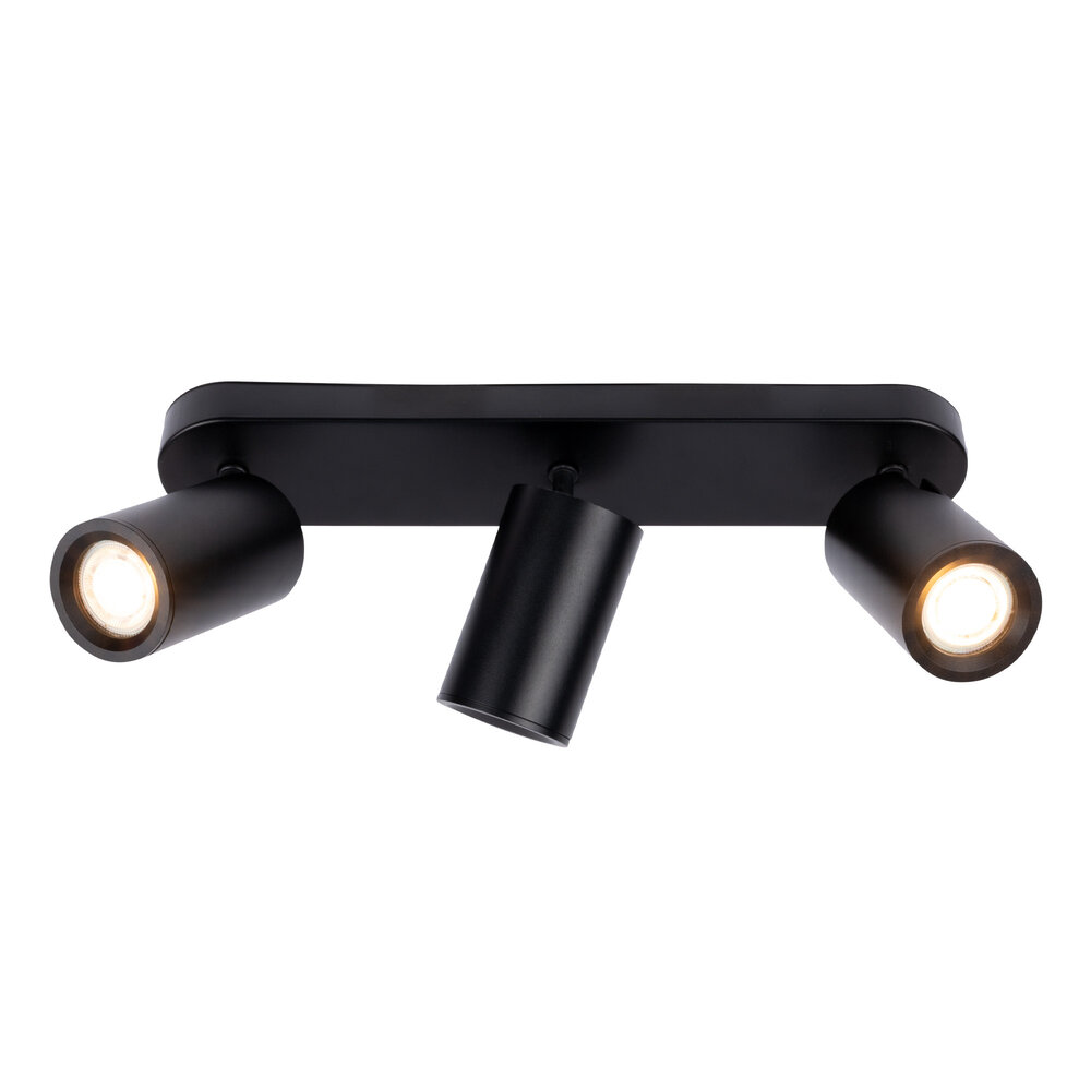 Ledvion LED Plafondspot Zwart Trio - Dimbaar - 3W - 4000K - Kantelbaar