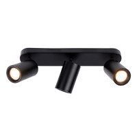 Ledvion LED Plafondspot Zwart Trio - Dimbaar - 3W - 4000K - Kantelbaar