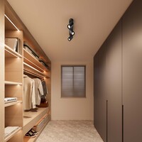 Ledvion LED Plafondspot Zwart Trio - Dimbaar - 3W - 4000K - Kantelbaar