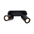 LED Plafondspot Zwart Duo - Dimbaar - 3W - 4000K - Kantelbaar