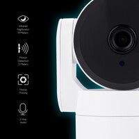 Tiqvi Smart Binnen PTZ Camera - WiFi - 1080P - Beveiligingscamera - Nightvision Camera Wifi