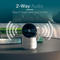 Tiqvi Smart Binnen PTZ Camera - WiFi - 1080P - Beveiligingscamera - Nightvision Camera Wifi