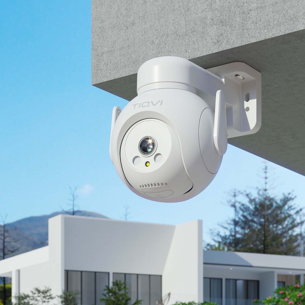 Tiqvi Smart PTZ Buiten Beveiligingscamera - WiFi