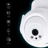 Tiqvi Smart PTZ Buiten Beveiligingscamera - WiFi