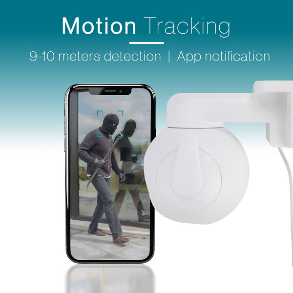 Tiqvi Smart PTZ Buiten Beveiligingscamera - WiFi