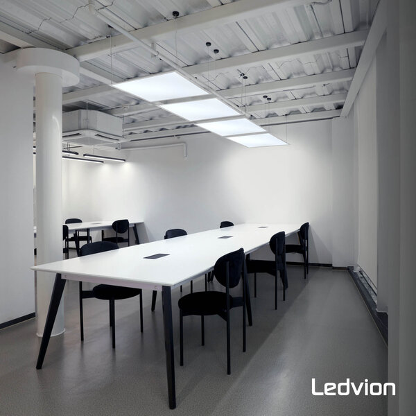 Ledvion 4x Lumileds LED Paneel 60x60 - 36W - 6500K - 125 lm/W - UGR <22 - 5 jaar garantie