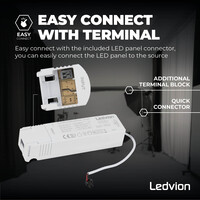 Ledvion 4x Lumileds LED Paneel 60x60 - 36W - 6500K - 125 lm/W - UGR <22 - 5 jaar garantie