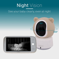 Tiqvi Smart Babyfoon met Camera met App en Monitor - WiFi - 1080P