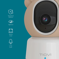 Tiqvi Smart Babyfoon met Camera en App - WiFi - 1080P - Baby Camera