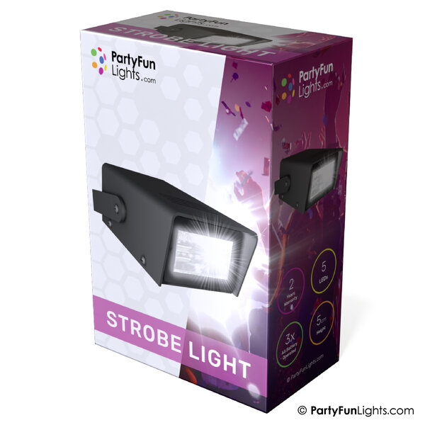PartyFunLights Stroboscooplamp - USB en Batterij