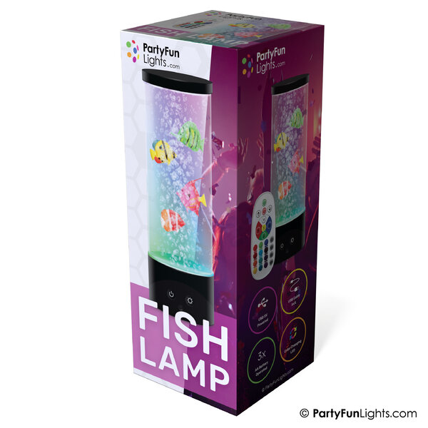PartyFunLights Color Changing Fish Lamp - USB