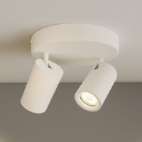 Ledvion LED Plafondspot Wit Duo - Dimbaar - 3W - 4000K - Kantelbaar