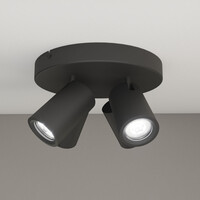 Ledvion LED Plafondspot Zwart 4-lichts - Dimbaar - 3W - 6500K - Kantelbaar