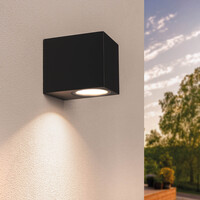 Ledvion Dimbare LED Wandlamp - IP54 - Zwart - 3W - 2700K