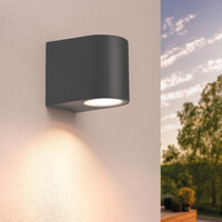 Ledvion Dimbare Wandlamp Buiten - 3W - 2700K - Antraciet