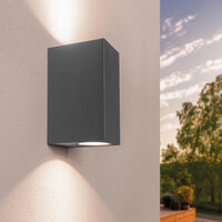 Ledvion Dimbare Wandlamp Buiten - 3W - 2700K - Antraciet - Up & Down