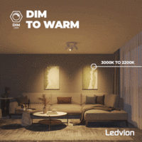Ledvion Dim to warm GU10 LED Spot - 5W - 2200-3000K