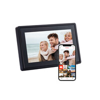 Tiqvi Digitale fotolijst - WiFi en Frameo App - Fotokader 7 inch - Energieklasse B - Touchscreen
