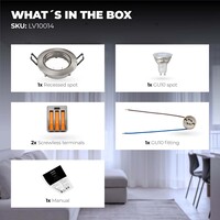 Ledvion Dimbare LED inbouwspot RVS - Amsterdam - 3W - 6500K - ø82mm
