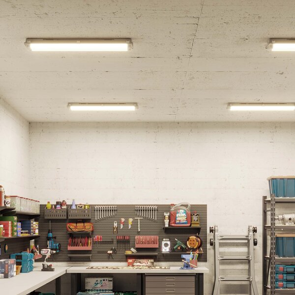 Ledvion LED TL Armatuur 60cm - 9W - 900 Lumen - 4000K - IP65 - Incl. 2x LED TL Buizen