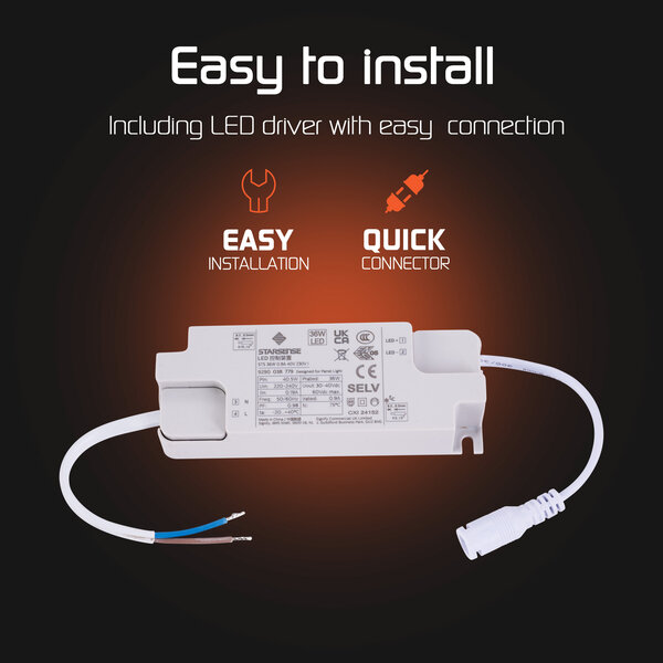 Ledvion LED Paneel 30x120 - 36W - 4000K - 100 Lm/W - Flikkervrij - UGR <22 - 3 Jaar Garantie