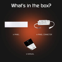 Ledvion LED Paneel 30x120 - 36W - 4000K - 100 Lm/W - Flikkervrij - UGR <22 - 3 Jaar Garantie