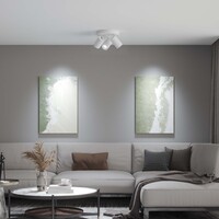 Ledvion LED Plafondspot Wit Trio - Dimbaar - 3W - 6500K - Kantelbaar