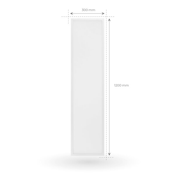 Ledvion Lumileds LED Paneel 30x120 - 36W - 6500K - 125 lm/W - UGR <22 - 5 Jaar Garantie - Incl. Dimbare LED Driver