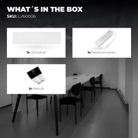 Ledvion Lumileds LED Paneel 30x120 - 36W - 6500K - 125 lm/W - UGR <22 - 5 Jaar Garantie - Incl. Dimbare LED Driver