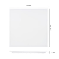 Ledvion Lumileds LED Paneel 62x62 - 36W - 125 Lm/W - 4000K - 5 jaar garantie - Incl. Dimbare LED Driver