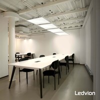 Ledvion 6x Lumileds LED Paneel 60x60 - 36W - 3000K - 117Lm/W - UGR <22 - 5 Jaar Garantie