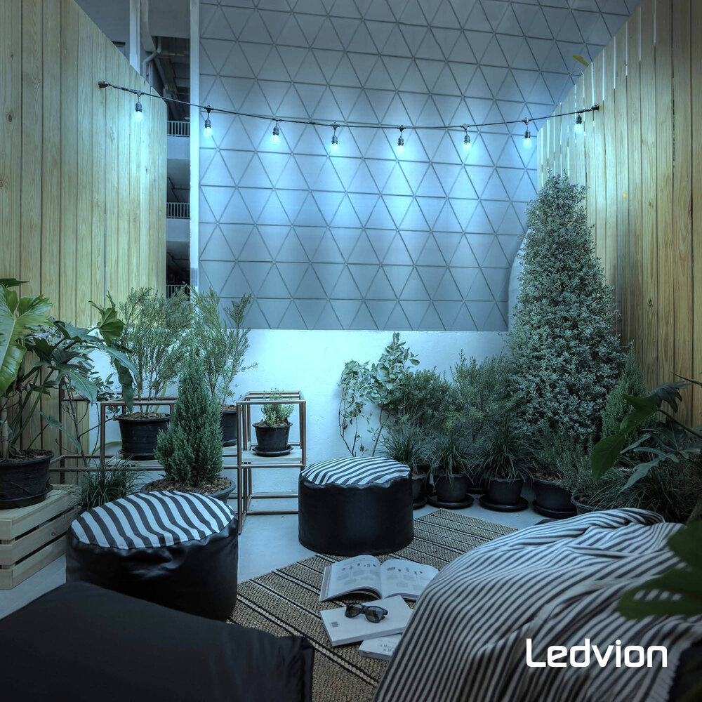 Ledvion 5-pack E27 LED Lamp Filament - 1W - 50 Lumen - Gekleurd