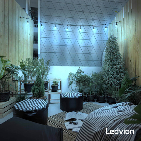 Ledvion 5-pack E27 LED Lamp Filament - 1W - 50 Lumen - Gekleurd