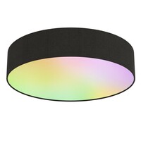 Calex Calex Smart LED Plafondlamp - Zwart - 20W - RGB+3000-6500K - Ø400mm