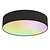 Calex Smart LED Plafondlamp - Zwart - 20W - RGB+3000-6500K - Ø400mm