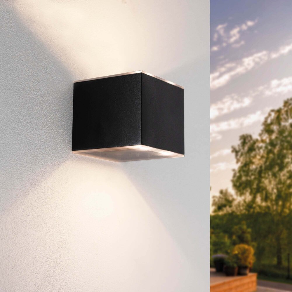 Ledvion Solar Wandlamp - Tweezijdig - 3000K - IP44 - Zwart
