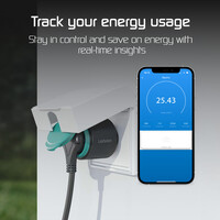 Ledvion 2x Slimme Stekker voor Buiten - Incl. Energiemeter - IP44 - Smart/WiFi Stopcontact