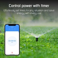 Ledvion 2x Slimme Stekker voor Buiten - Incl. Energiemeter - IP44 - Smart/WiFi Stopcontact