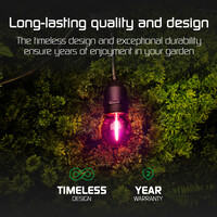 Ledvion 30m LED Prikkabel + 3m aansluitsnoer - IP65 - Koppelbaar - Incl. 30 LED Lampen