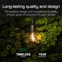 Ledvion 15m LED Prikkabel + 3m aansluitsnoer - IP65 - Koppelbaar - Incl. 15 LED Lampen
