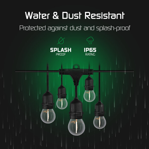 Ledvion 30m LED Prikkabel + 3m aansluitsnoer - IP65 - Koppelbaar - Incl. 30 LED Lampen