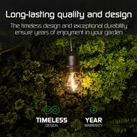 Ledvion 30m LED Prikkabel + 3m aansluitsnoer - IP65 - Koppelbaar - Incl. 30 LED Lampen