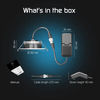 Ledvion Dimbare LED Inbouwspot Wit - IP65 - 6W - CCT - 5 Jaar Garantie - Geschikt voor de Badkamer