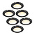 6x Dimbare LED Mini Inbouwspot Zwart - IP65 - 4W - CCT - 5 Jaar Garantie - Geschikt voor de Badkamer
