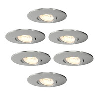 Ledvion 6x Dimbare LED Inbouwspot - IP65 - 6W - CCT - Ø98 mm - 5 Jaar Garantie