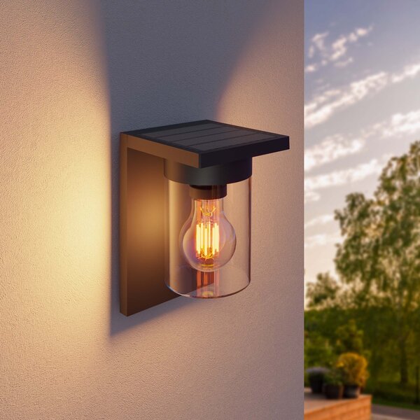 Ledvion Solar Wandlamp met Bewegingssensor - IP44 - 3000K - Zwart
