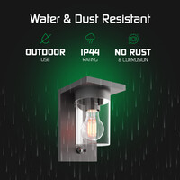 Ledvion Solar Wandlamp met Bewegingssensor - IP44 - 3000K - Zwart