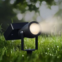 Ledvion 6x LED Solar Prikspot - IP44 - 0,2W - 3000K - Zwart